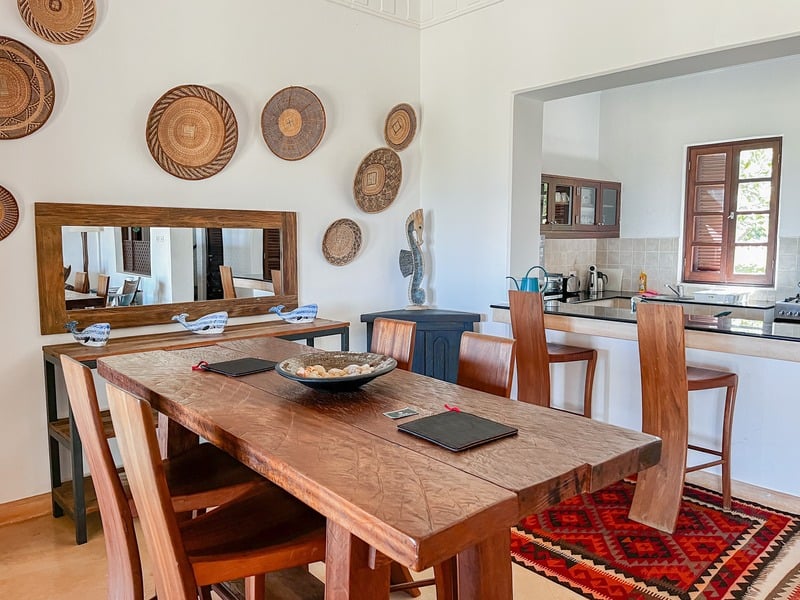 The Maridi Villa — indoor dining room