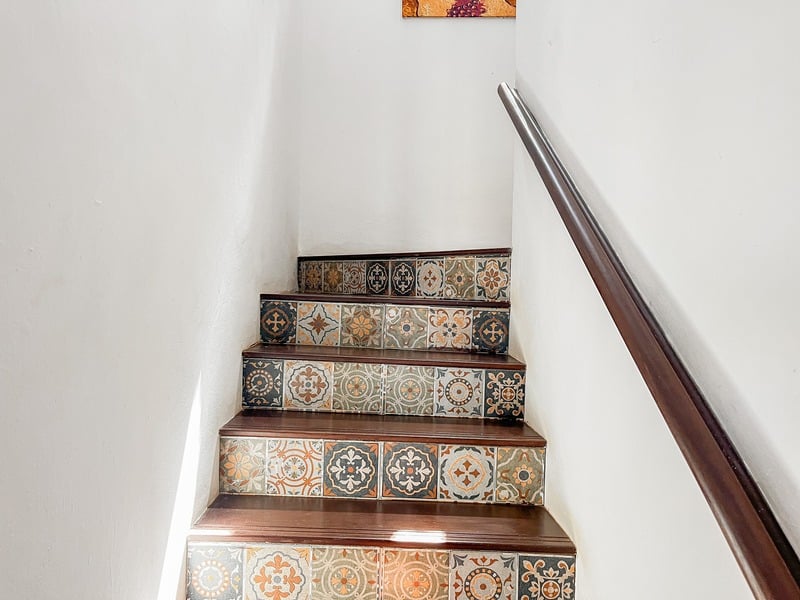 The Maridi Villa — the tiled staircase
